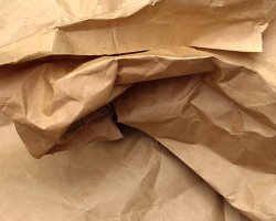 brown parcel wrapping paper